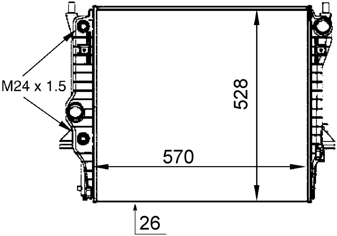 Jaguar Radiator C2C36506 - Behr Premium 376764361